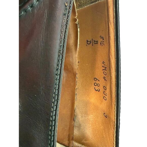 Vintage Alden “Parisian” Oxblood Penny Loafers 8.5B Men / Women 10.5 - Picture 10 of 13